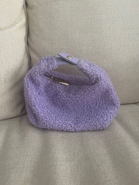 Tatcha Lavender Sherpa Shoulder Bag